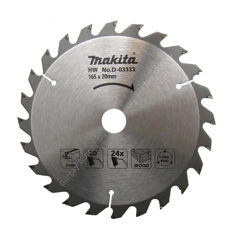 Makita D-03333 Ahşap Daire Testere 165mm 24 Diş