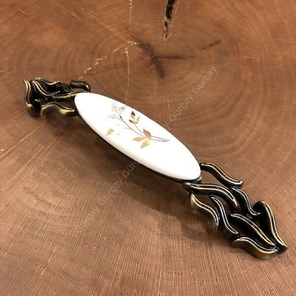 Gürcay Zuhal Porselen Kulp 160mm Antik Sarı
