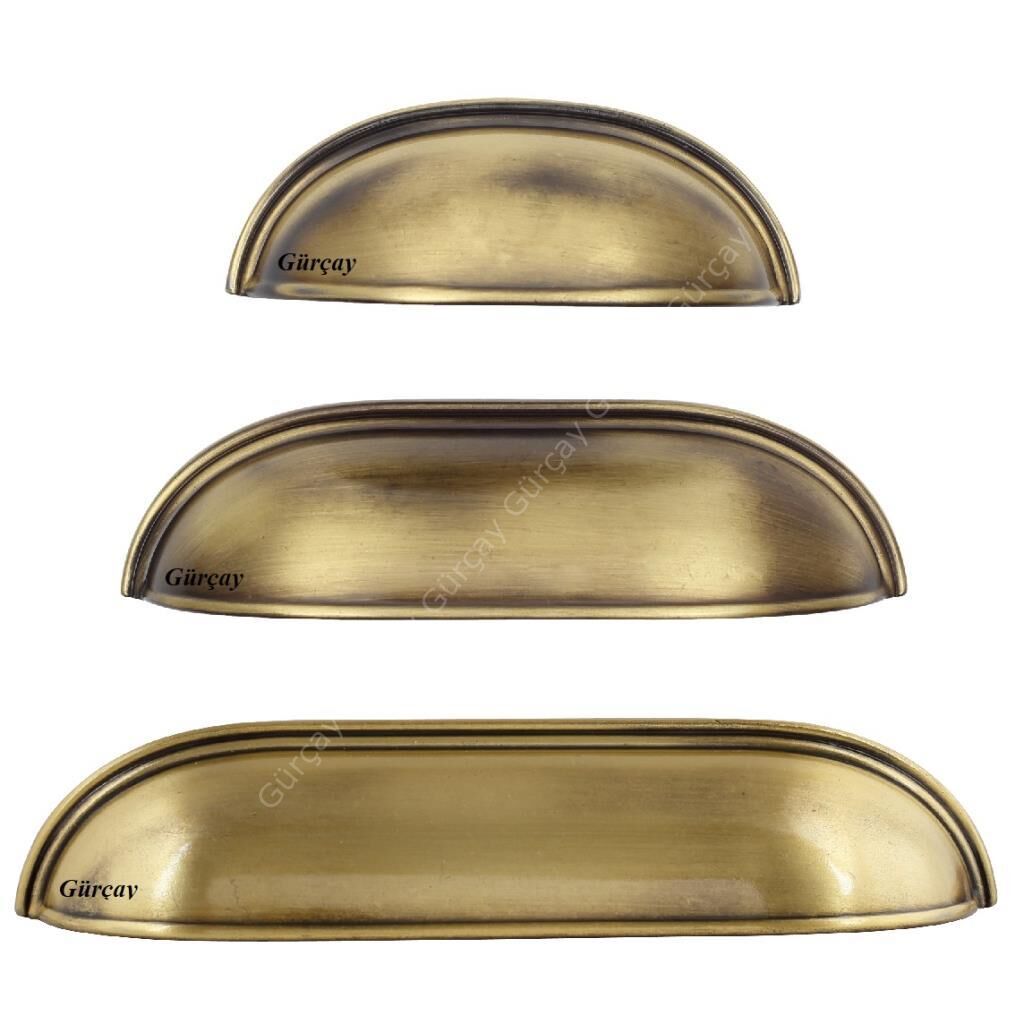 Lüks Çanak Kulp Antik Sarı