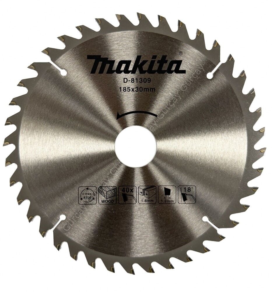Makita D-81309 Ahşap Daire Testere 185x30mm 40 Diş