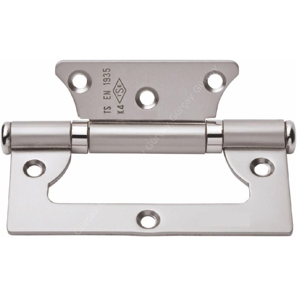 Yönsüz Kelebek Kapı Menteşesi Çelik Saten - 2 Adet