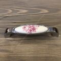 Nobel Porselen Kulp 128mm Pembe Çiçekli (2 Adet)