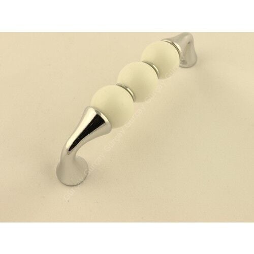 İris Porselen Kulp Beyaz Krom 96mm (2 Adet)