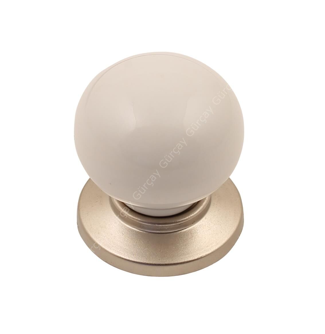 Sude Porselen Kulp Saten Düz Düğme (2 Adet)