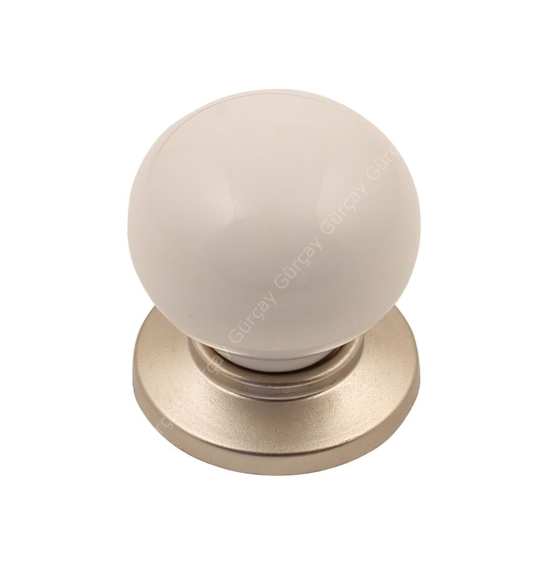 Sude Porselen Kulp Saten Düz Düğme (2 Adet)