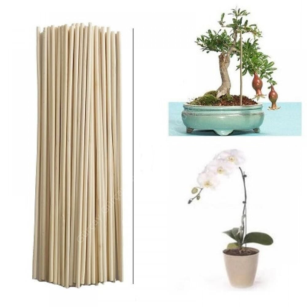 Saksı Fidan Çiçek Bitki Çubuğu Ahşap 100cm - (10 Adet)