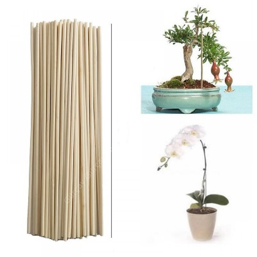 Saksı Fidan Çiçek Bitki Çubuğu Ahşap 100cm - (10 Adet)