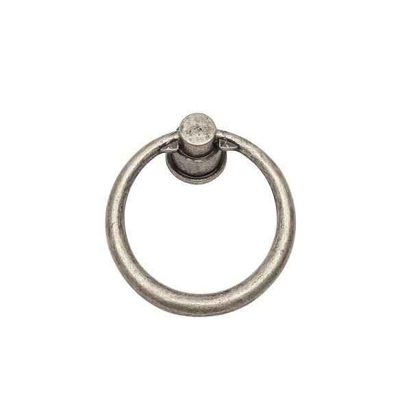 Halka Kulp 40mm Antik Gümüş