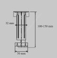 Metali Ayarlı Baza Ayağı 10-15cm 300 Adet/Koli