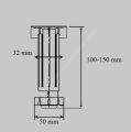 Metali Ayarlı Baza Ayağı 10-15cm 300 Adet/Koli