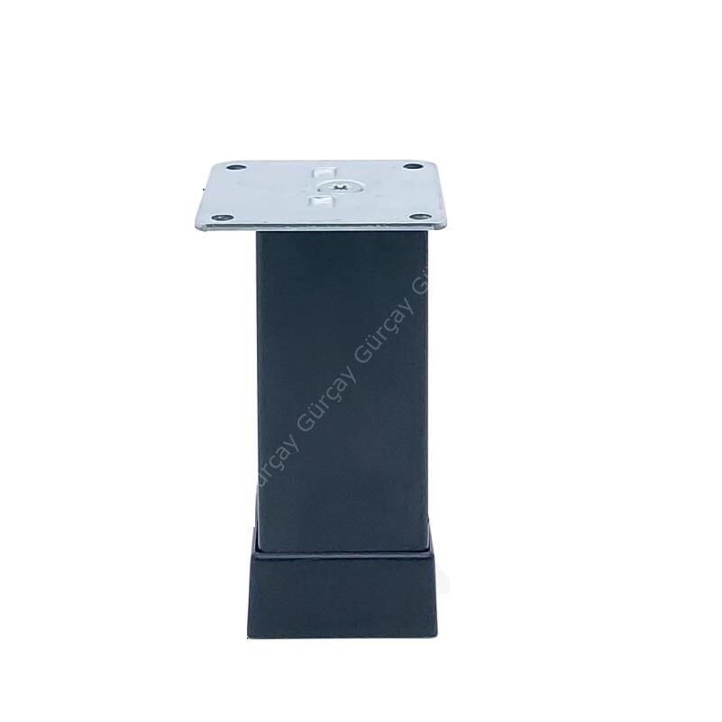 Kare Mobilya Ayağı 40*40mm Siyah 10 CM
