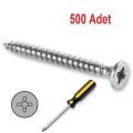 Meridyen Sunta Vidası 2.5x16mm 1000 Adet Siyah