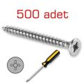 Meridyen Sunta Vidası 4.0x30mm 500 Adet