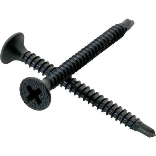 Meridyen Matkap Uçlu Alçıpan Vidası 3.5x25mm Siyah 1000 Adet