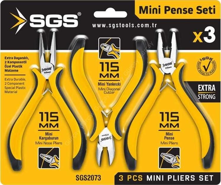 SGS 2073 Mini Pense Seti 3 Parça