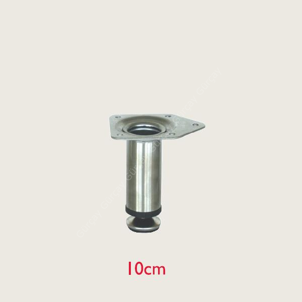 Paslanmaz Metal Mobilya Ayağı 10 CM