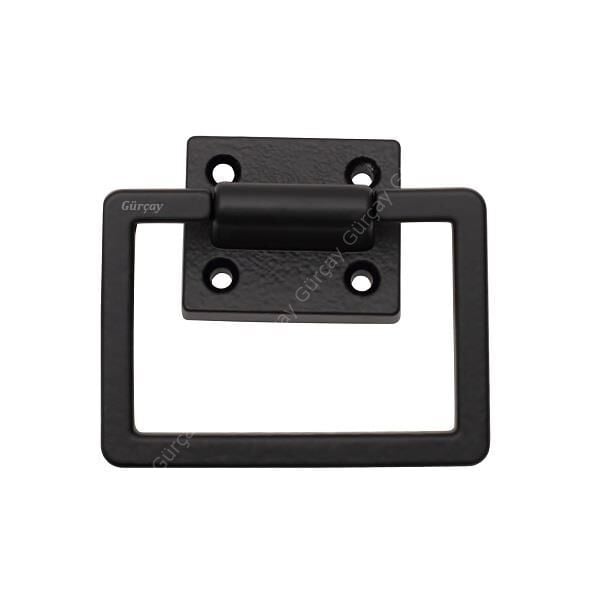 Köşeli Halka Sarkaç Kulp Siyah