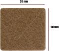 Gürçay Mobilya Altı Zemin Koruyucu Keçe 20x20mm