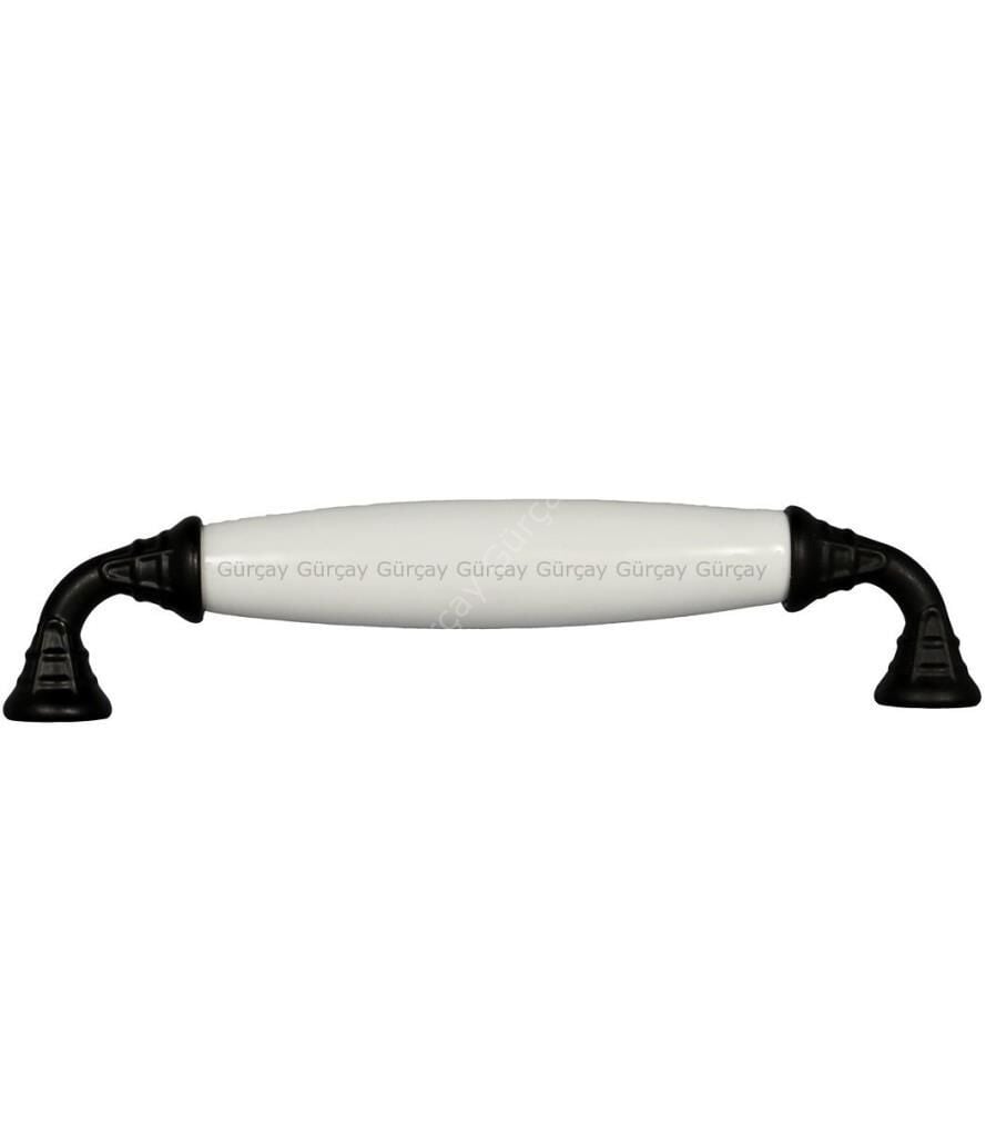 Sude Porselen Kulp Siyah Düz 128mm (2 Adet)