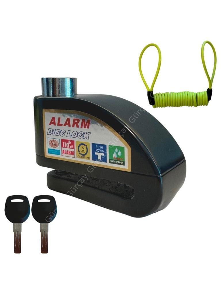 Yuma Motosiklet Disk Kilidi Alarmlı 110DB