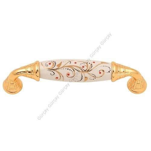 Sude Porselen Kulp Altın Altın Desen 16 96mm (2 Adet)