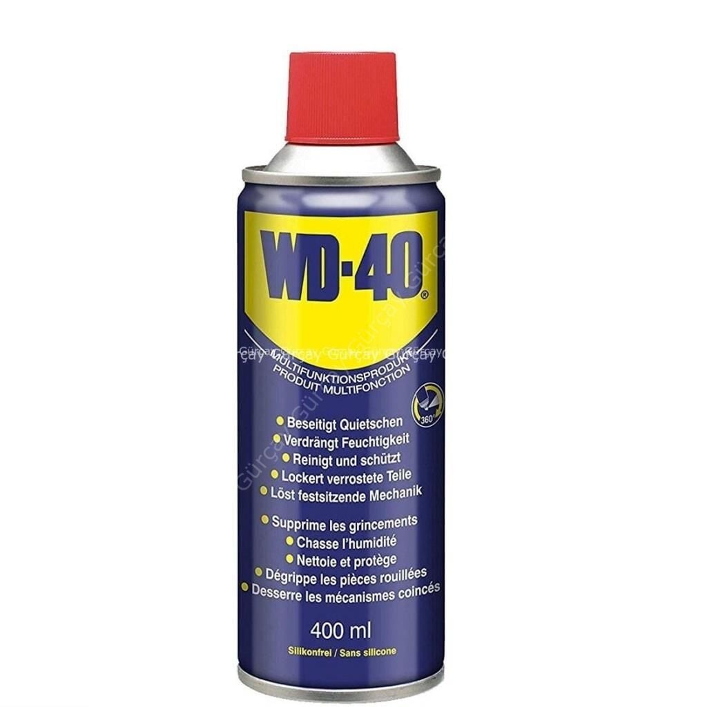 WD40 Pas Sökücü Yağlayıcı Bakım Spreyi 400 Ml. (24 Adet)