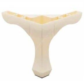Mobilya Ayağı Plastik Lukens Krem 8cm (4 Adet)