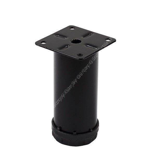 Metal Mobilya Ayağı 42mm Siyah 10 CM