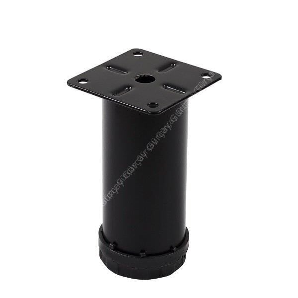 Metal Mobilya Ayağı 42mm Siyah 10 CM