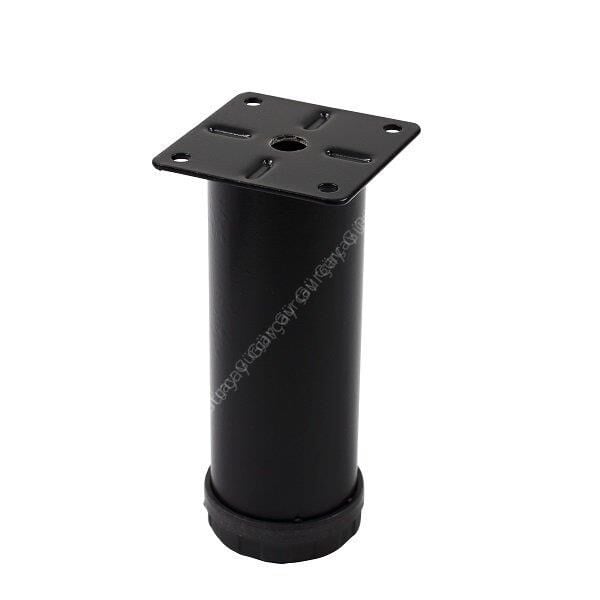 Metal Mobilya Ayağı 42mm Siyah 12 cm