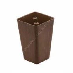 Mobilya Ayağı Plastik Kare Kahve 10cm (4 Adet)