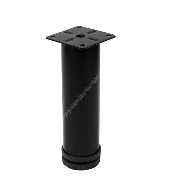 Metal Mobilya Ayağı 42mm Siyah 15 CM