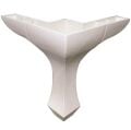 Mobilya Ayağı Plastik Lukens Beyaz 10cm (4 Adet)