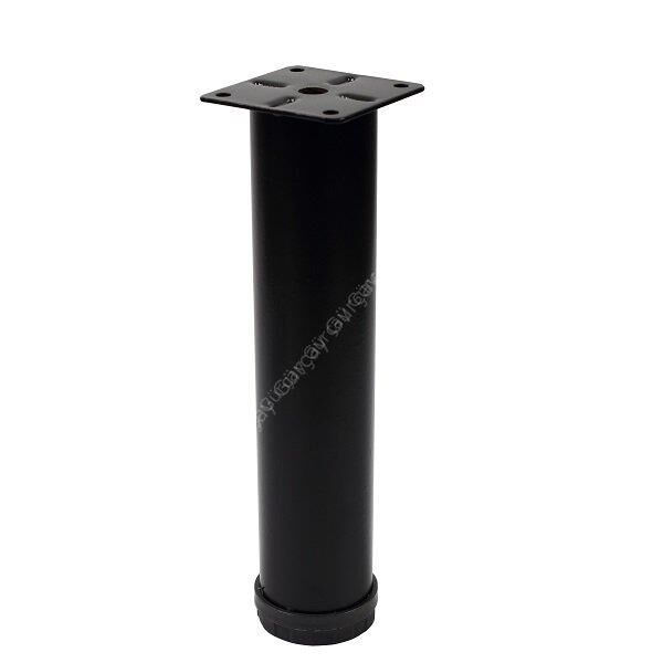 Metal Mobilya Ayağı 42mm Siyah 20 CM