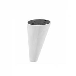 Mobilya Ayağı Plastik Konik Beyaz 9cm (4 Adet)