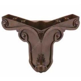 Mobilya Ayağı Plastik Aslan Kahve 9cm (4 Adet)