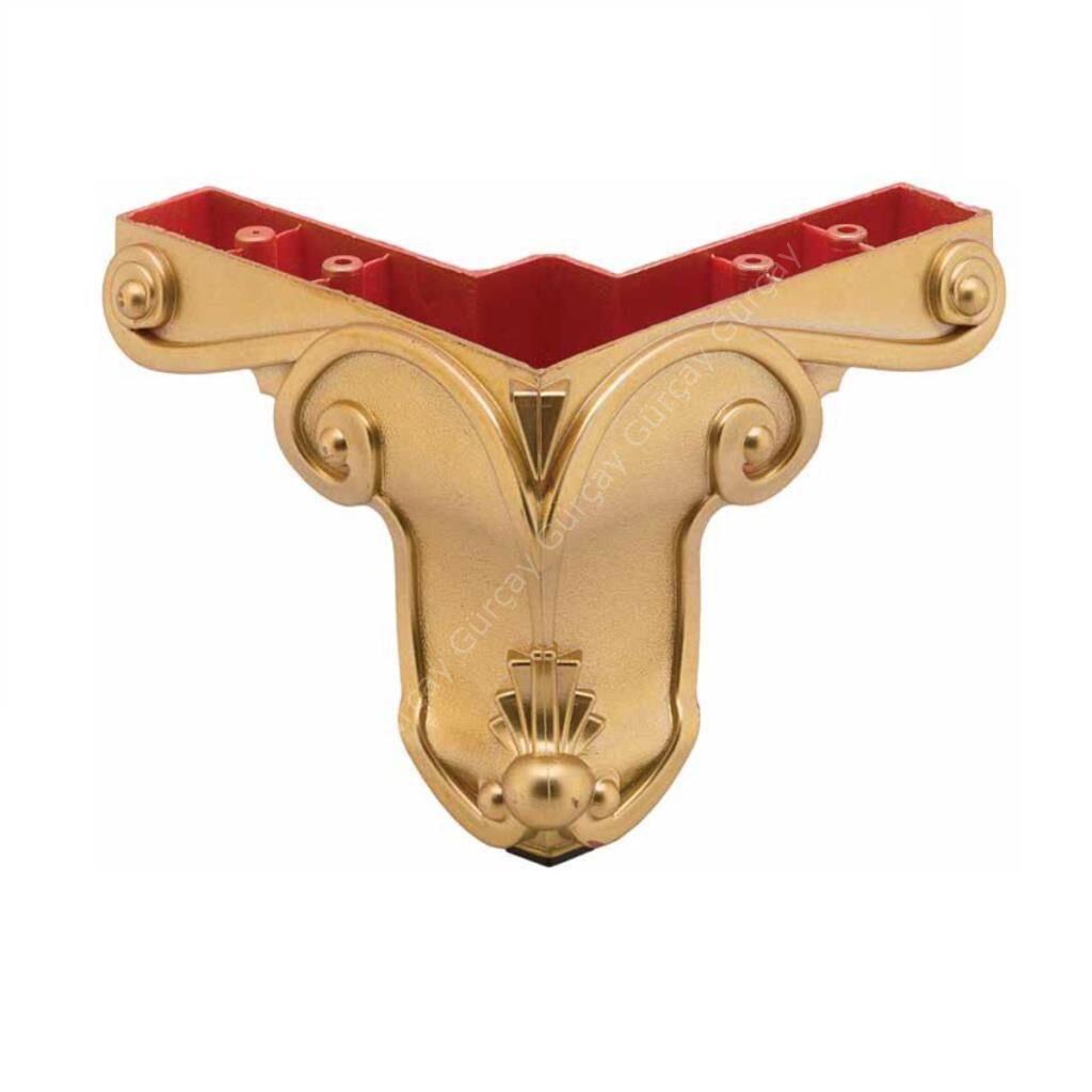 Mobilya Ayağı Plastik Aslan Altın 9 cm (4 Adet)