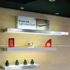 Led Işıklı Cam Raf 60cm Mavi Işık