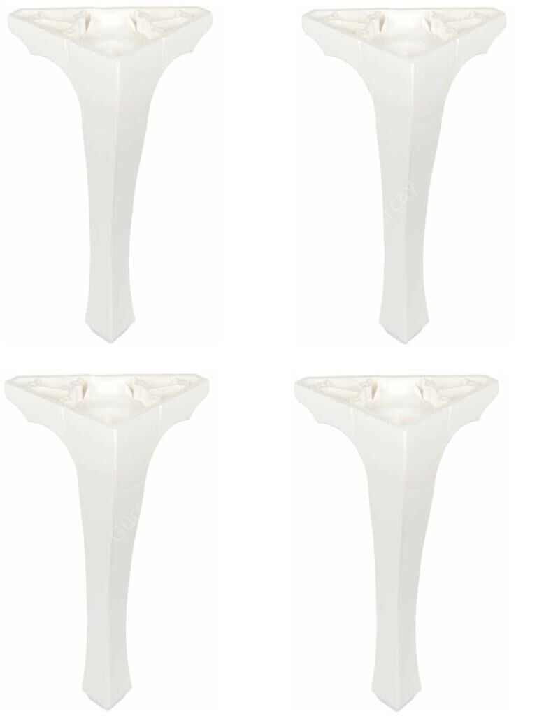 Lukens Masa Ayağı Beyaz (4 Adet)