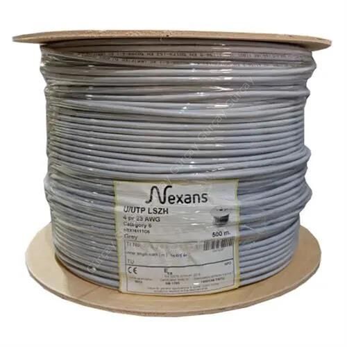NEXANS Cat 6 Halogen Free Utp 23AWG Kablo 500m GRİ