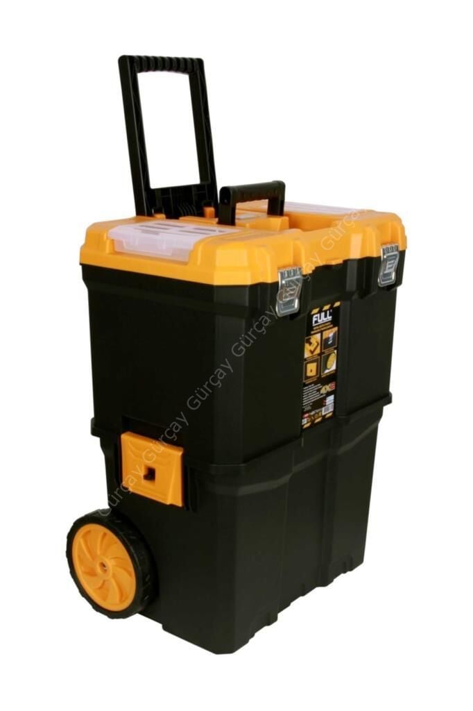 Full Metal Kilitli Takım Çantası Tekerlekli 2 Katlı