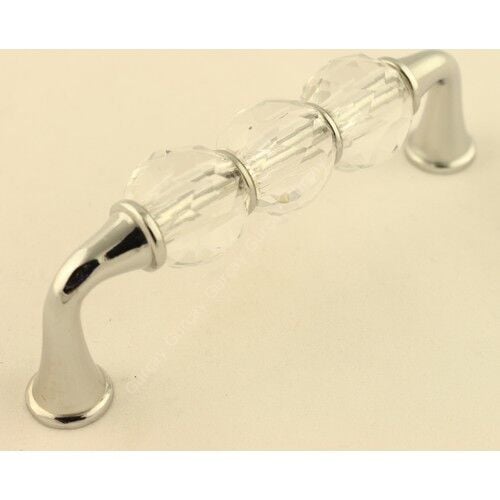 Gürçay Kristal Cam Taşlı Kulp 96mm Seffaf