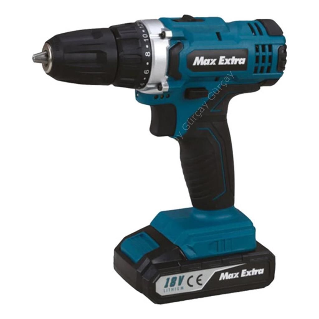 Max Extra MXP1960D 18V Li Profesyonel Çift Akülü Darbeli Matkap