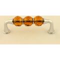 Kristal Taşlı Kulp 96Mm Kahve