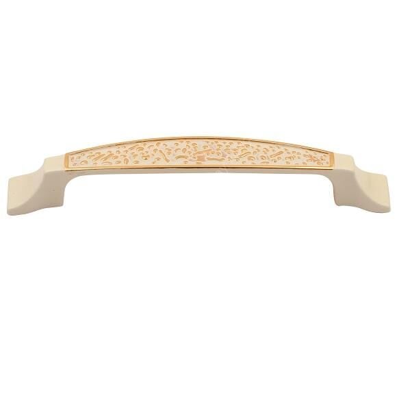 Kaktüs Kulp Altın-Beyaz 96mm