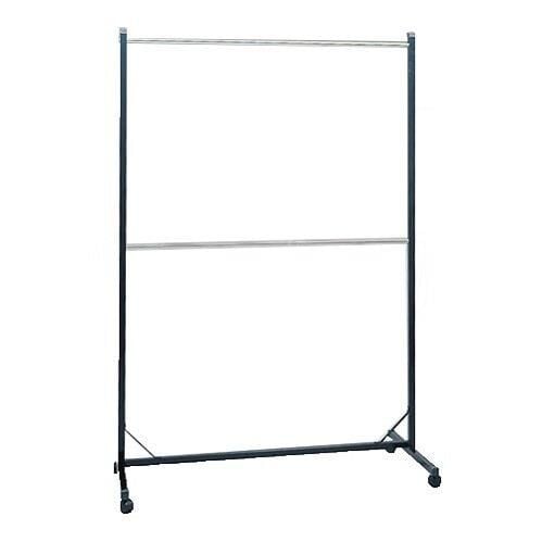 Gürçay Ayarlı Tekerlekli Elbise Askısı Çift Katlı