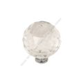 Küre Kristal Kulp 30mm Şeffaf Krom (2 Adet)