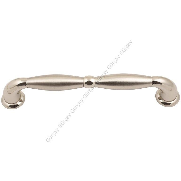 Zeplin Çekme Kapı Kolu Nikel Saten