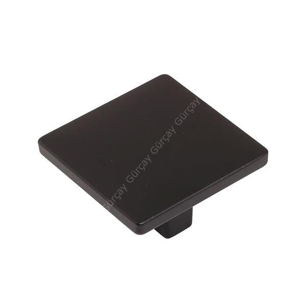 Kare Düğme Kulp Siyah