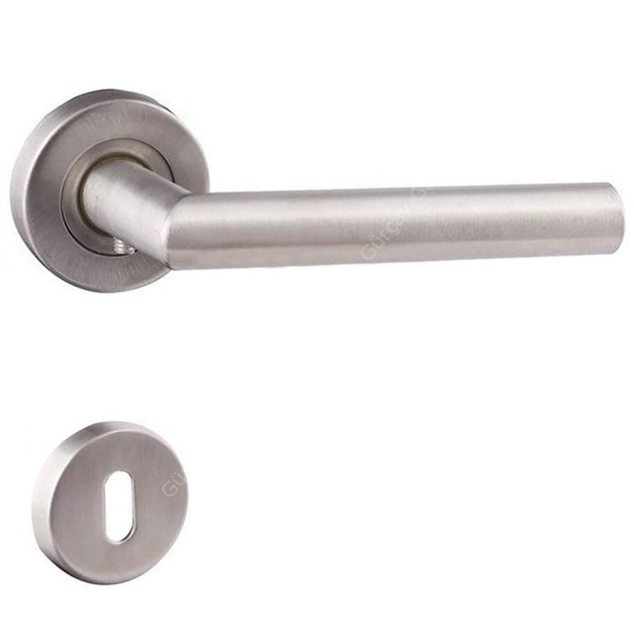 Çorlu Rozetli Paslanmaz Kapı Kolu Oda Tipi